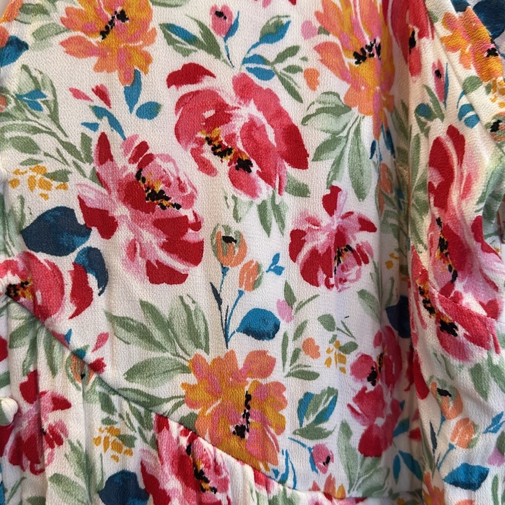 Torrid Bright Floral Midi Gauze Dress - Picture 4 of 13